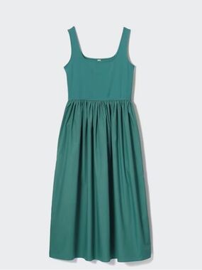UNIQLO Green Sleeveless Flare Dress – Size Small – Worn Once